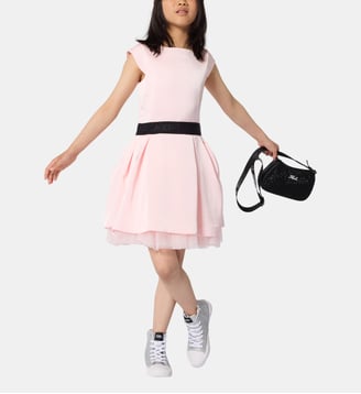 Robe en satin - Karl Lagerfeld Kids - Rose love