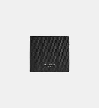 Porte cartes horizontal Lucien en cuir signature T - Le Tanneur - Noir