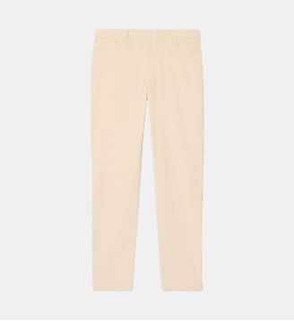 Pantalon velours côtelé slim fit - Lacoste - Beige naturel clair