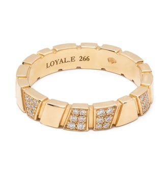 Bague Ride & Love semi-pavée Loyal.e Paris