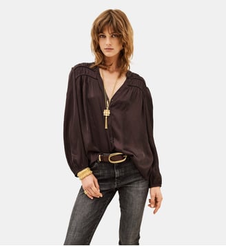 Chemise Cessia - Ba&sh - Aubergine