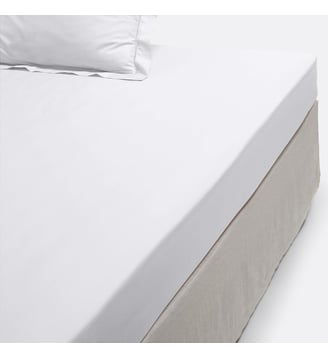 Drap-housse percale - La Redoute Interieurs - Blanc