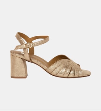 Sandales Eileen en cuir lamé Bobbies