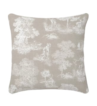 Housse de coussin lin & coton - Garnier Thiebaut - Taupe