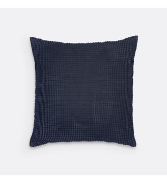 Housse de coussin ciselé 65x65cm - La Redoute Interieurs - Bleu marine