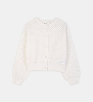 Vest en maille ajouré - Billieblush - Blanc