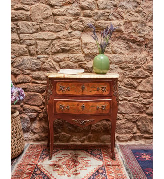 Commode Louis XV Garance N°671- Produit chiné - Debongout - Bois clair