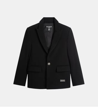 Veste 1 bouton en jersey - Balmain - Noir