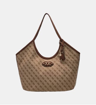 Sac Tote avec Logo Samantha - Guess - Marron multi