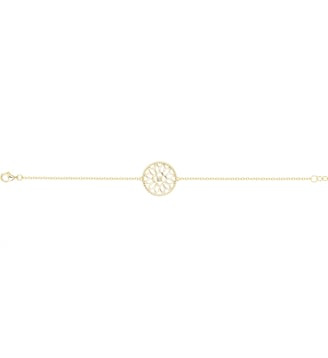 Bracelet Vecchio en Plaqué Or avec diamant blanc - La Garçonne Diamant - Doré