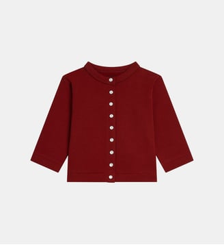 cardigan pression Néo - Agnès b. - Rouge medicis