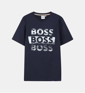 T-shirts à manches courtes - BOSS Kidswear - Bleu cargo