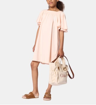 Robe à manches courtes - Chloe Kids - Petal pink