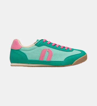 Baskets basses Riya - Odaje - Vert et rose
