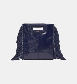 Sac M Mini en cuir naplak - Maje - Marine