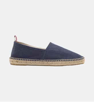 Espadrilles plates à plateforme tressée PABLO - Castaner - Bleu