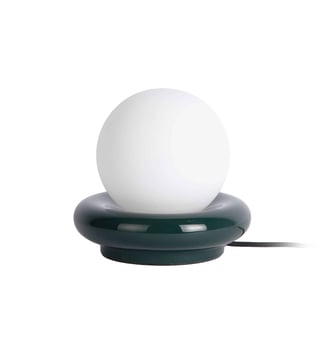 Lampe de Table Catania Ring - Vert foncé - 20x20x19cm Leitmotiv