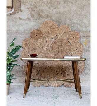 Légante table basse Donna N°1578- Produit chiné - Debongout - Bois foncé