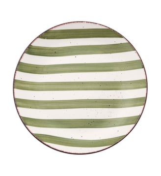 Assiettes plates (lot de 6) - Rivage - Médard de Noblat - Vert