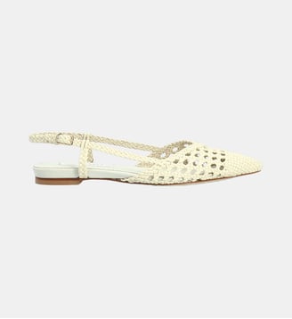 Sling verniquet - cuir lisse - Charles Kammer - Blanc