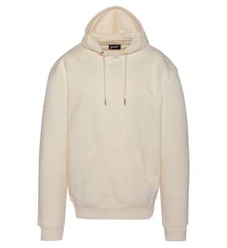 Sweatshirt à capuche custom thunder - Schott - Blanc cassé