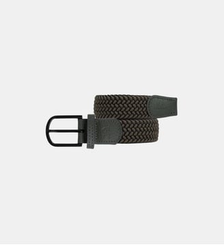 Ceinture tressée élastique Sherwood - Billybelt - Kaki et noir