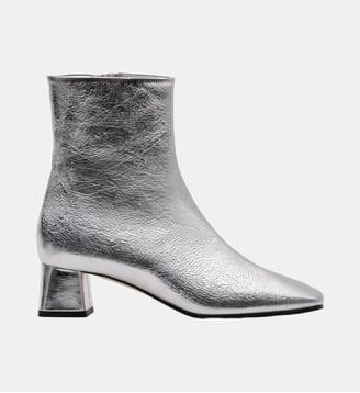 Batan - Bottines En Cuir Nappa Souple Argent - Parallèle - Argent
