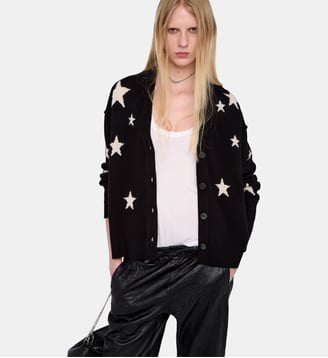 Cardigan Mirkaz 100% Cachemire - Zadig&Voltaire - Noir