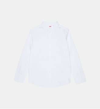 Chemise à manches longues avec logo - Diesel Kids - Blanc
