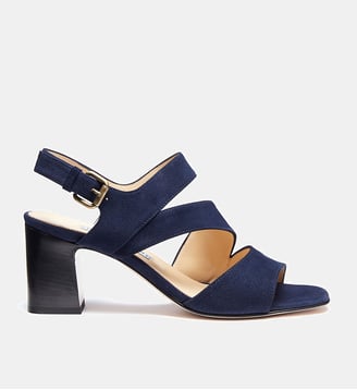 Sandale lasson - cuir velours - Charles Kammer - Bleu