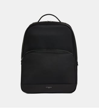 Sac à dos zippé Gaspard - Le Tanneur - Noir