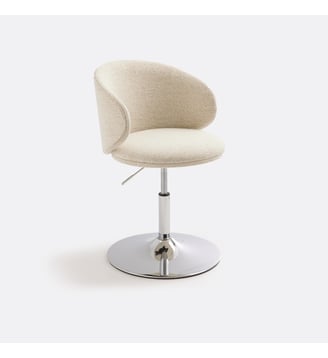 Chaise de bureau rotative - La Redoute Interieurs - Écru