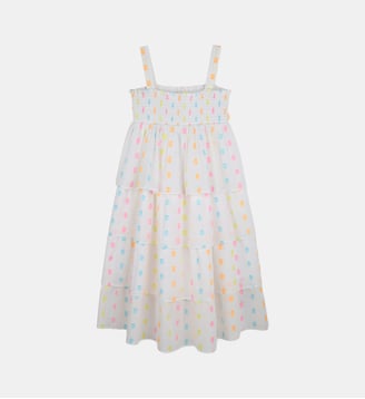 Robe longue à bretelles - Billieblush - Blanc