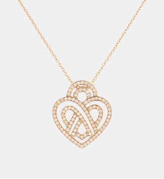 Collier Cœur Entrelacé - Poiray - Or rose