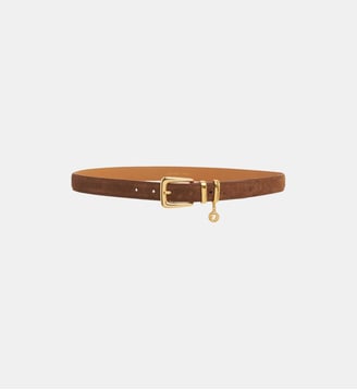 Ceinture en cuir velours - GIULIA - Gerard Darel - Tabac