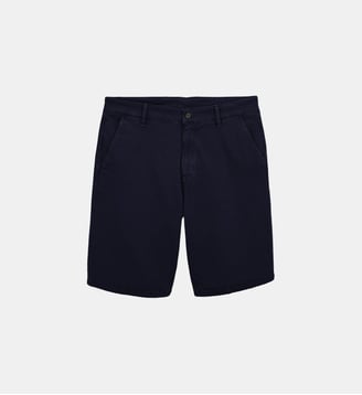 Bermuda 200 droit en coton stretch - Serge Blanco - Bleu marine
