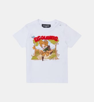 T-shirt avec logo et imprimé sur le devant Dsquared2