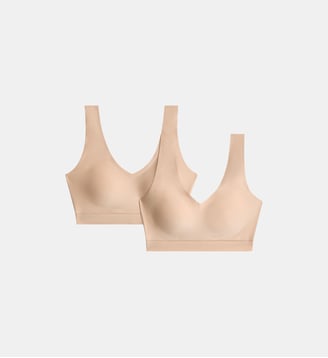 Brassière coques (pack de 2) seconde peau - Chantelle - Nude