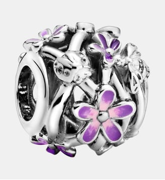 Charm Marguerite Violette Ajouré - Pandora - Argenté
