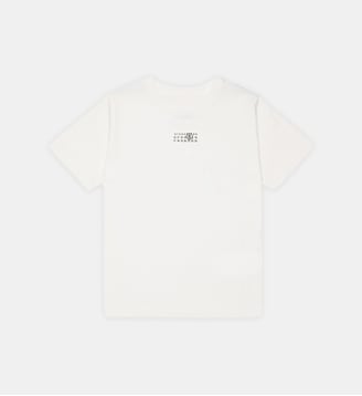 T-shirt col ras du cou avec logo - MM6 Maison Margiela - Blanc