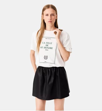T-shirt oversize avec imprimé - Maje - Blanc