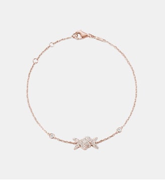 Bracelet Barbelé Pavé - Djula - Or rose