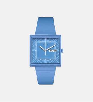 Montre What if Bleu SO34S700 - Swatch - Bleu