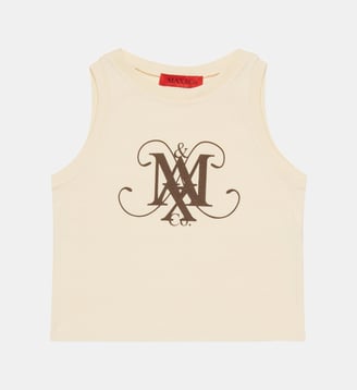 T-shirt sans manches avec logo - MAX&Co. - Brun