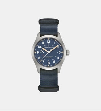 Montre automatique Khaki field Bleu H69509940 - Hamilton - Argenté