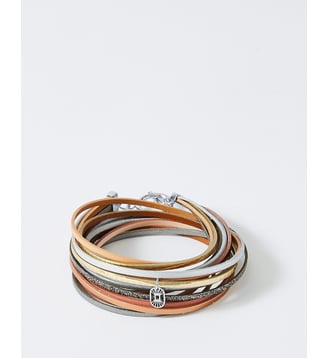bracelet cuirs Magnum Althéa - Flowers for Zoe - Rose