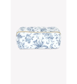 Trousse zippée - Imprimé inspiration Toile de Jouy - Tartine Et Chocolat - Marine