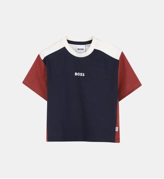 Tee-shirt manches courtes - BOSS Kidswear - Bleu cargo