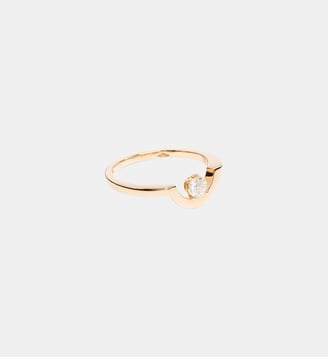 Bague Intrépide petit arc 0.25 carat - Loyal.e Paris - Or jaune