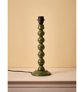 Pied de lampe en bois Bertille - Moyen Modèle - Cyrillus - Vert lichen